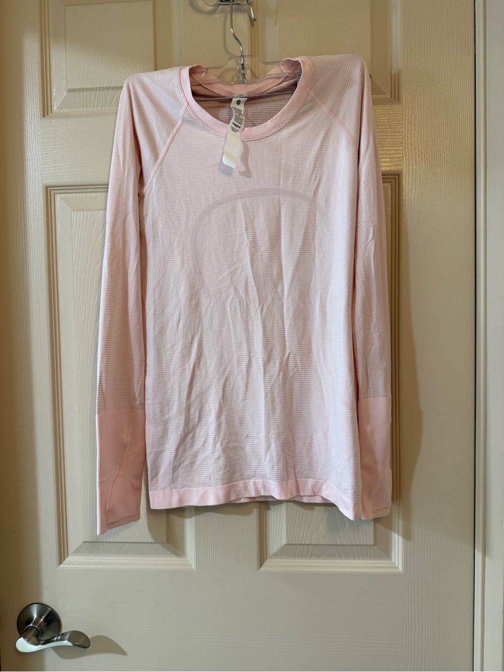 lululemon athletica Light Pink Long Sleeve Tee
